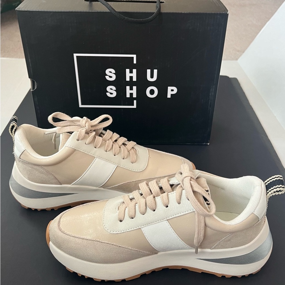 Serafina Shushop beige/white sneakers